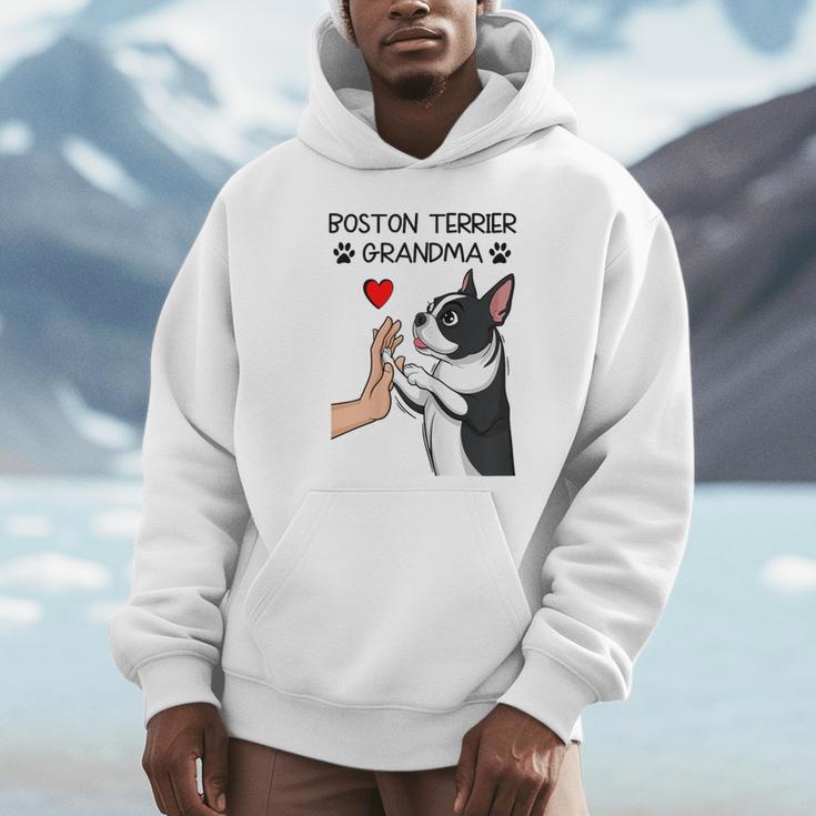 Boston Terrier Grandma Mother's Day Dog Mom Unisex Hoodie, novelty gifts, funny gifts