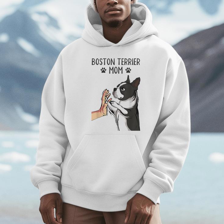 Boston Terrier Mom Dogs Mum Woman Unisex Hoodie, novelty gifts, funny gifts