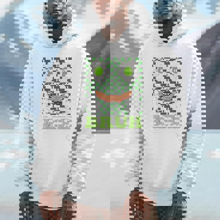 Bruh Green Face Eggs And Bacon Ham 朝食 聖パトリックズ パーカー