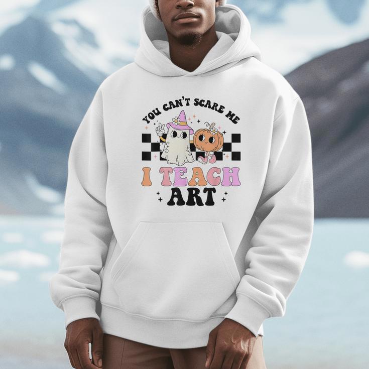 You Can't Scare Me I Teach Art Retro Teacher Ghost Halloween Unisex Hoodie, novelty gifts, funny gifts You Can't Scare Me I Teach Art Retro Teacher Ghost Halloween Unisex Hoodie, novelty gifts, funny gifts