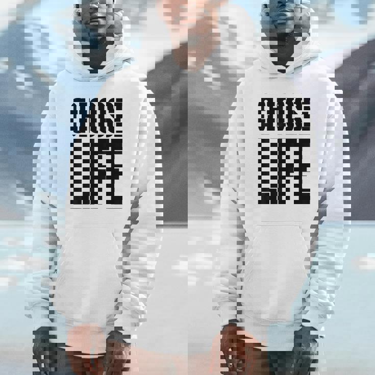 Choose Life 前面と背面の両面デザイン パーカー