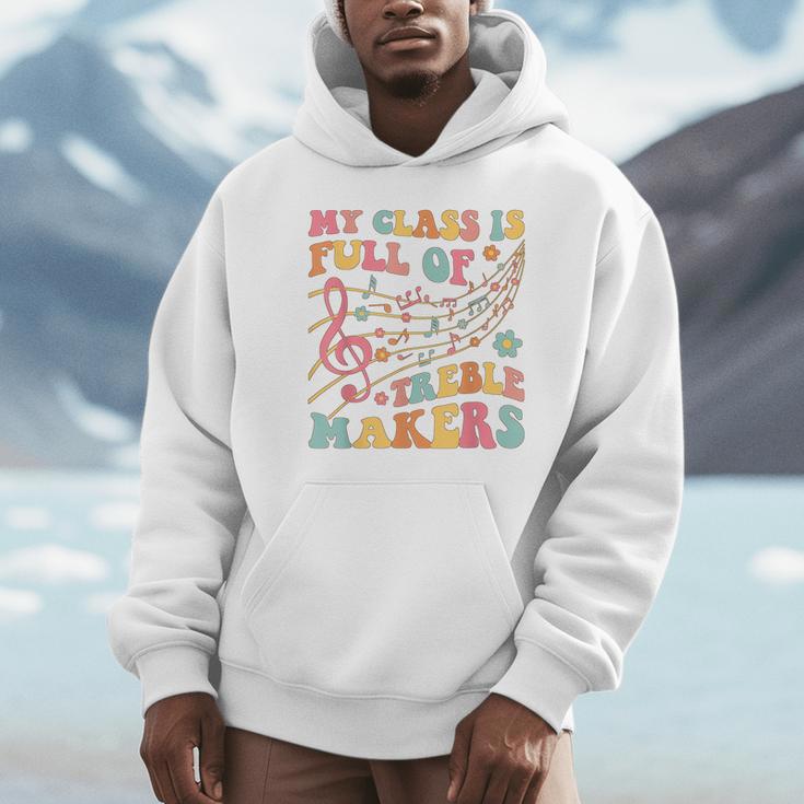 My Class Is Full Of Treble Makers Funny Music Teacher Groovy Men Women Girls Kids Unisex Hoodie, novelty gifts, funny gifts