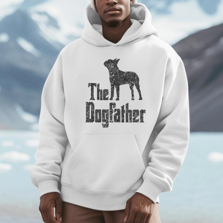 The Dogfather Boston Terrier Dog Funny Dog Gift T-Shirt For Men Women Girls Kids Unisex Hoodie, novelty gifts, funny gifts