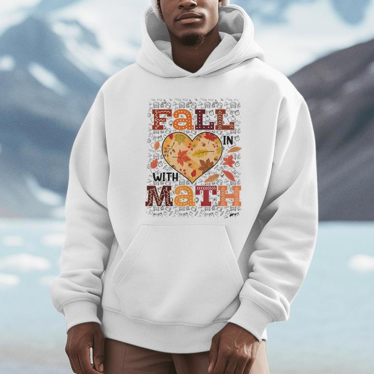 Fall Teacher Fall In Love With Math Math Thanksgiving For Men Women Unisex Hoodie, novelty gifts, funny gifts Fall Teacher Fall In Love With Math Math Thanksgiving For Men Women Unisex Hoodie, novelty gifts, funny gifts