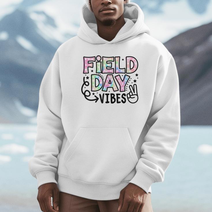 Field Day Vibes For Teacher Kids Happy Field Day 2025 Unisex Hoodie, novelty gifts, funny gifts