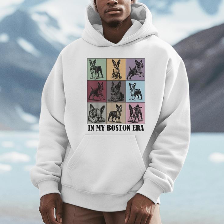 Funny Boston Terrier Quote In My Boston Terrier Era Cool Dog Men Women Unisex Hoodie, novelty gifts, funny gifts