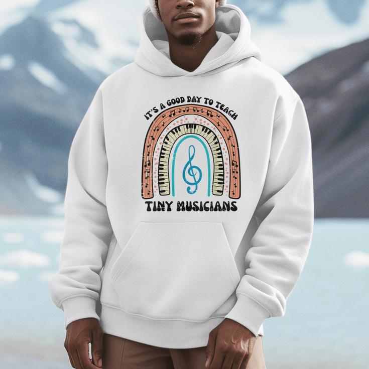 Good Day To Teach Tiny Musicians Piano Music Teacher Women Unisex Hoodie, novelty gifts, funny gifts