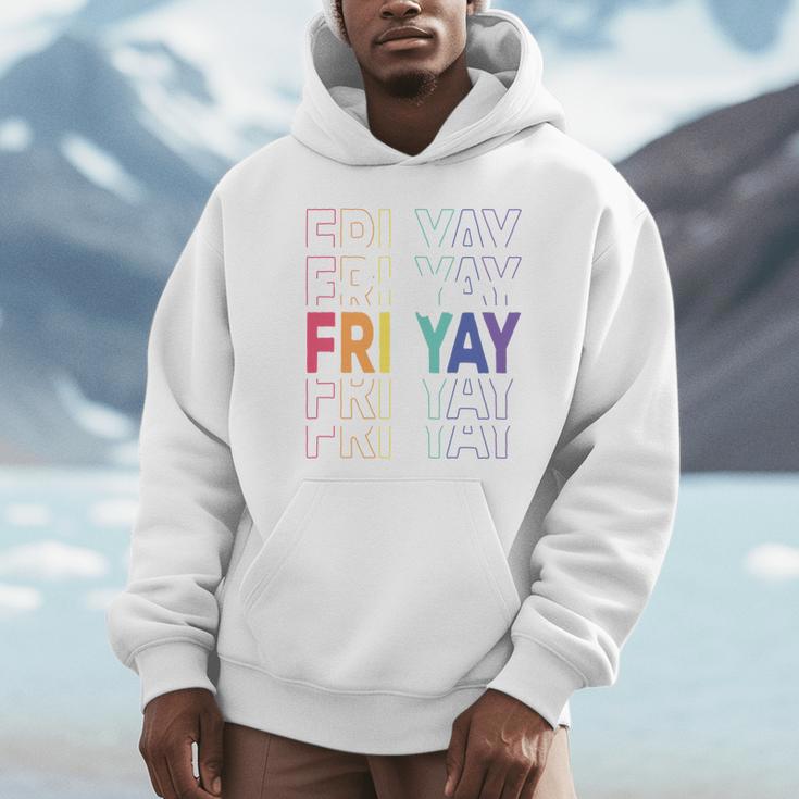 Happy Fri Yay Teacher Friday Saying Unisex Hoodie, novelty gifts, funny gifts Happy Fri Yay Teacher Friday Saying Unisex Hoodie, novelty gifts, funny gifts