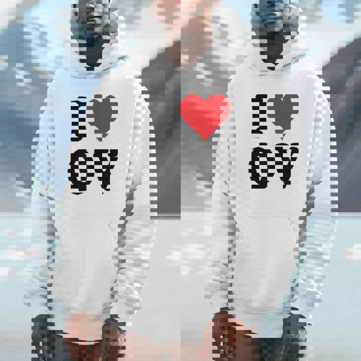 I Heart Ov Initials I Love OV First And Last Name O パーカー