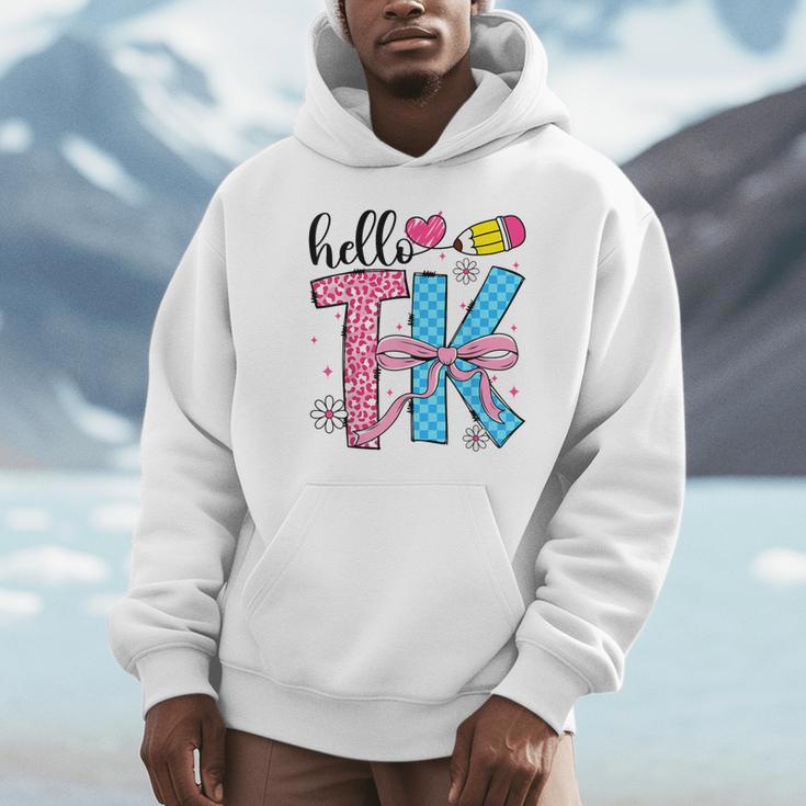 Hello TK Transitional Kindergarten Back To School Teacher Unisex Hoodie, novelty gifts, funny gifts Hello TK Transitional Kindergarten Back To School Teacher Unisex Hoodie, novelty gifts, funny gifts