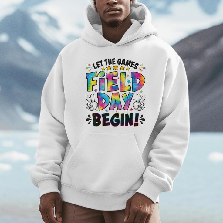 Let The Games Field Day Begin Tie Dye Adults Teacher Kids Unisex Hoodie, novelty gifts, funny gifts Let The Games Field Day Begin Tie Dye Adults Teacher Kids Unisex Hoodie, novelty gifts, funny gifts