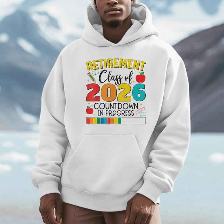 Retirement Class Of 2026 Countdown In Progress Teacher Unisex Hoodie, novelty gifts, funny gifts