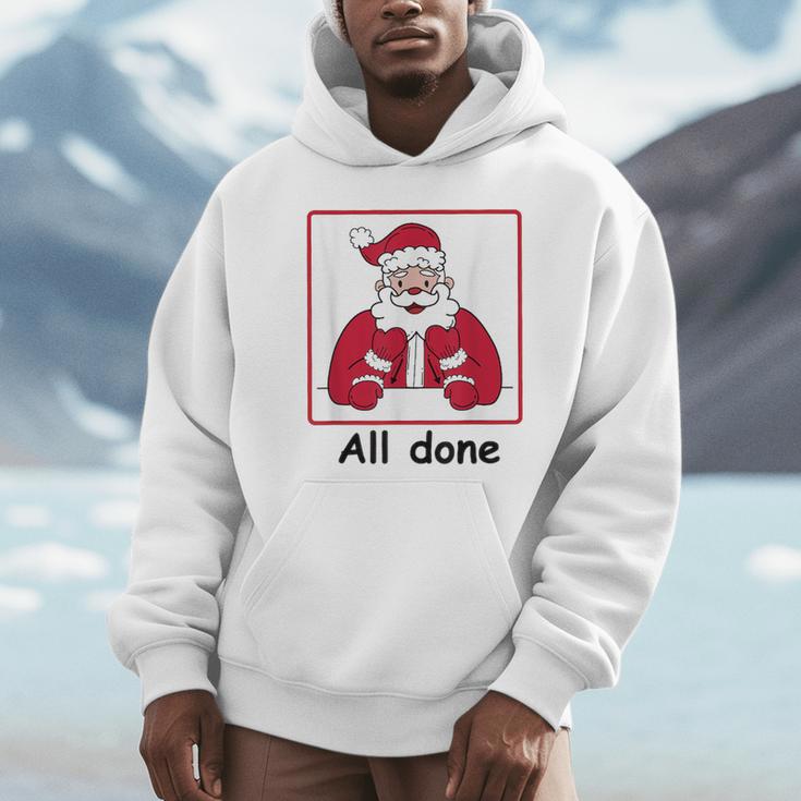 Retro All Done Christmas Special Ed Teacher Team Santa Women Unisex Hoodie, novelty gifts, funny gifts Retro All Done Christmas Special Ed Teacher Team Santa Women Unisex Hoodie, novelty gifts, funny gifts