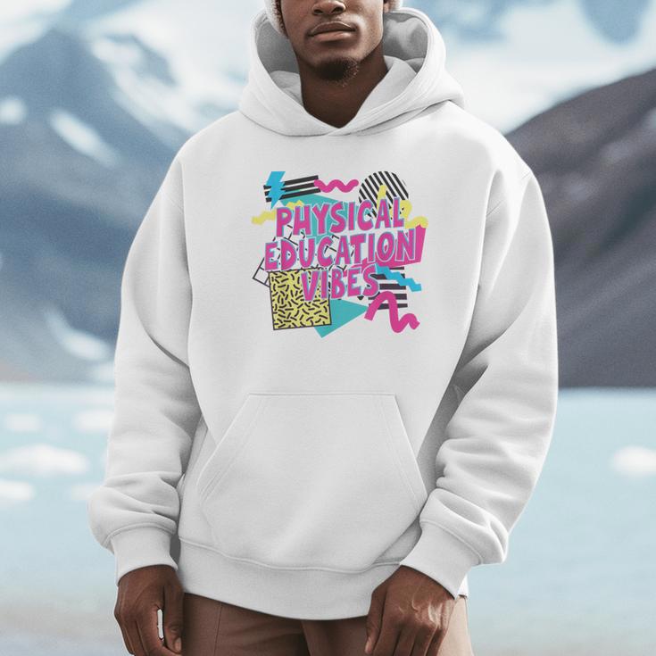 Retro Physical Education Vibes Gym Teacher Phys Ed Teacher Unisex Hoodie, novelty gifts, funny gifts Retro Physical Education Vibes Gym Teacher Phys Ed Teacher Unisex Hoodie, novelty gifts, funny gifts