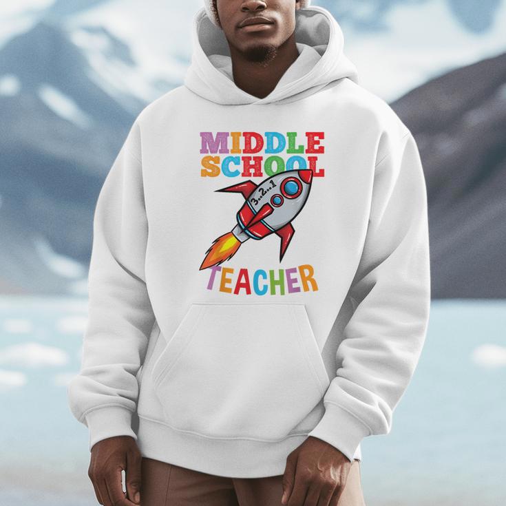 Space Middle School Teacher Back To School Men Women Kids Unisex Hoodie, novelty gifts, funny gifts