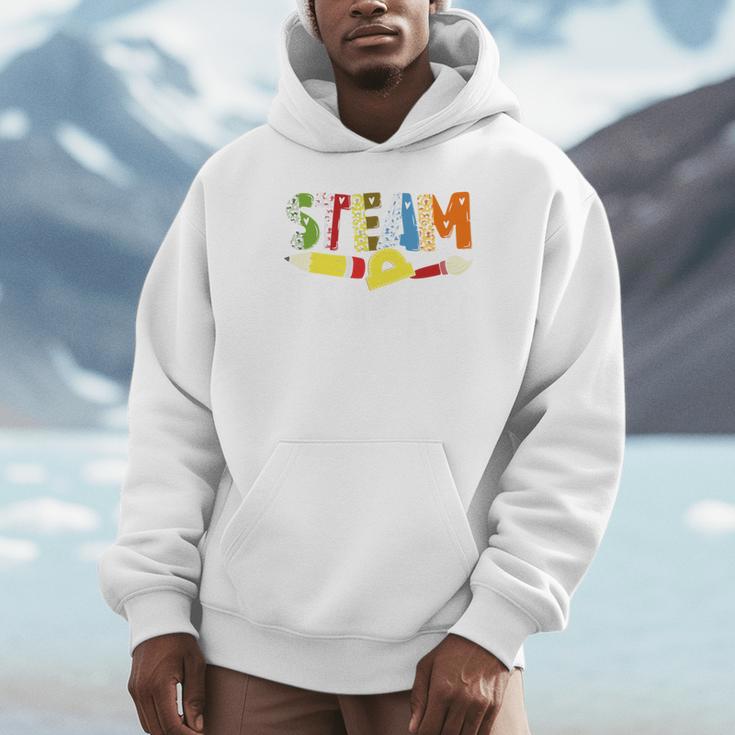 Steam Teacher Science Tech Engineering Arts Maker Unisex Hoodie, novelty gifts, funny gifts