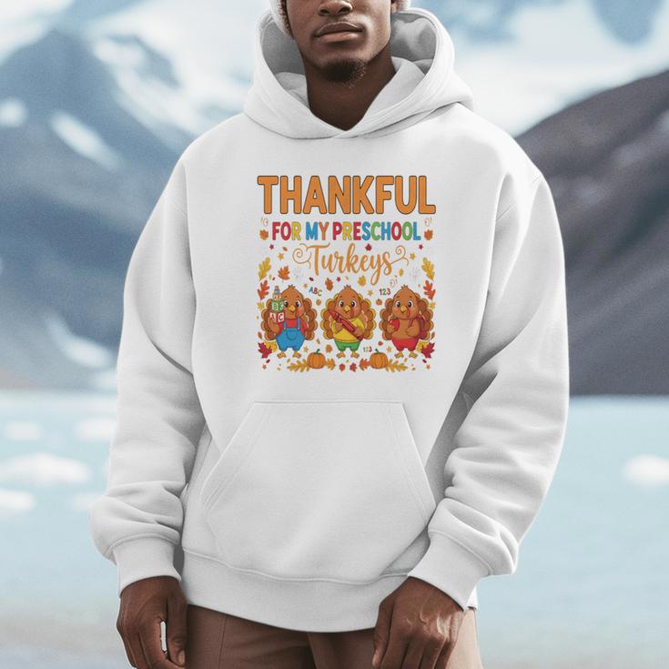 Teach Thanksgiving Teacher Thankful For My Preschool Turkeys Unisex Hoodie, novelty gifts, funny gifts Teach Thanksgiving Teacher Thankful For My Preschool Turkeys Unisex Hoodie, novelty gifts, funny gifts