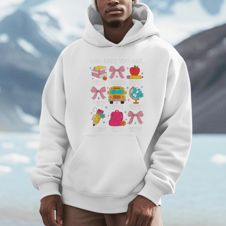 Teacher Christian God Says I Am Faith Religious Bible Verse Unisex Hoodie, novelty gifts, funny gifts Teacher Christian God Says I Am Faith Religious Bible Verse Unisex Hoodie, novelty gifts, funny gifts