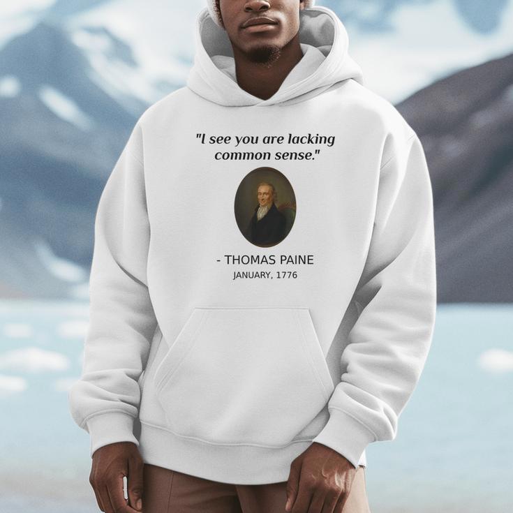 Thomas Paine Common Sense USA History Teacher Student Unisex Hoodie, novelty gifts, funny gifts