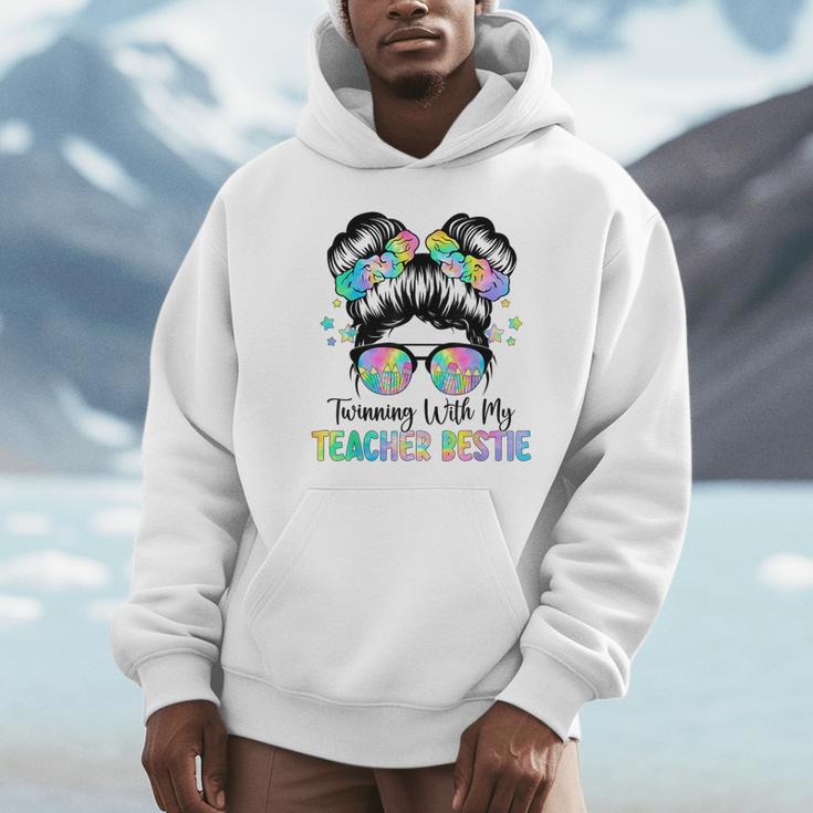 Twin Day Friends Teacher Twinning With My Bestie Unisex Hoodie, novelty gifts, funny gifts Twin Day Friends Teacher Twinning With My Bestie Unisex Hoodie, novelty gifts, funny gifts
