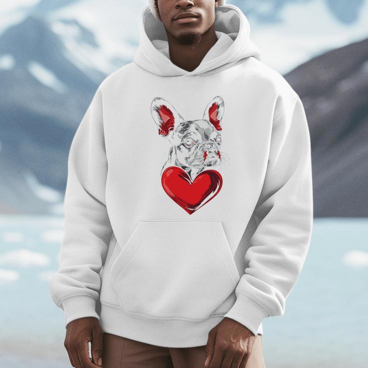 Valentine's Day Boston Terrier Dog Vector Unisex Hoodie, novelty gifts, funny gifts