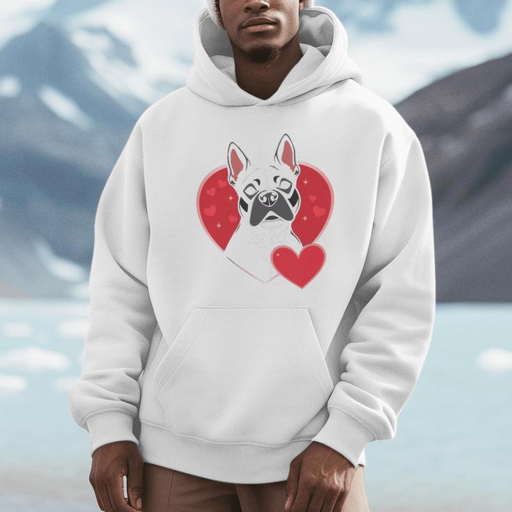 Valentine's Day Boston Terrier Unisex Hoodie, novelty gifts, funny gifts
