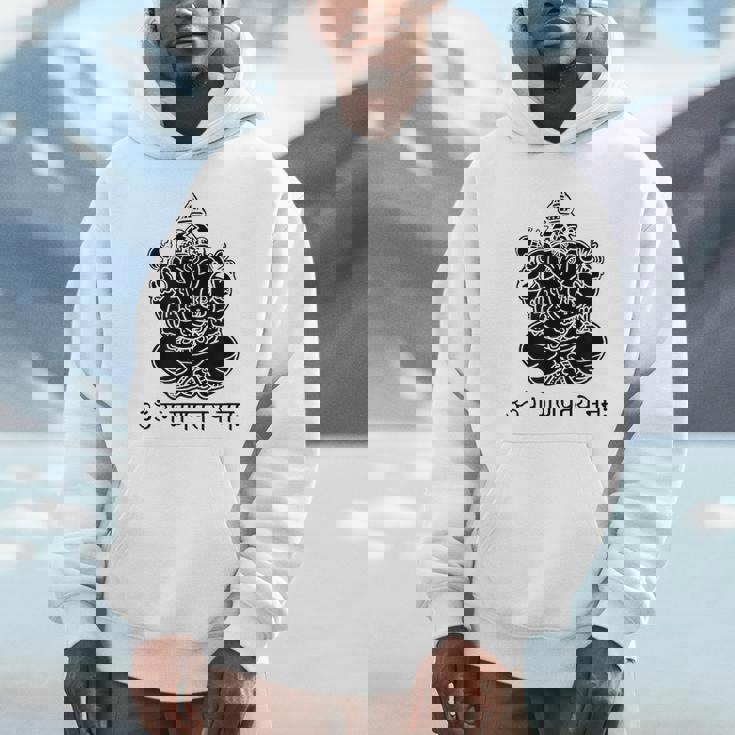 ガネーシュtシャツ サンスクリット語 ガネーシャマントラ パーカー