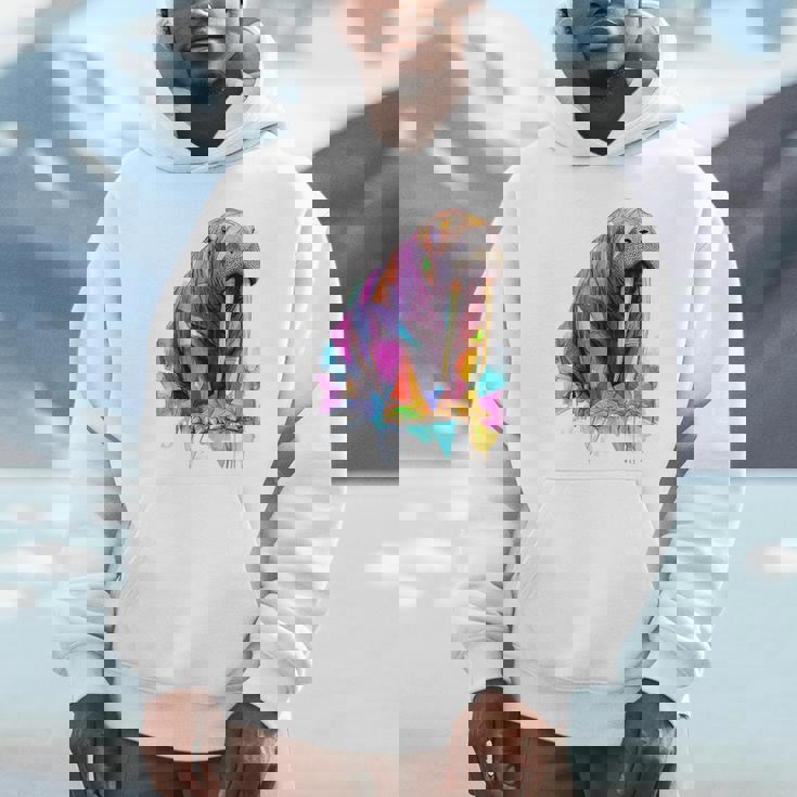 セイウチ 動物 モチーフ イラスト セイウチ パーカー