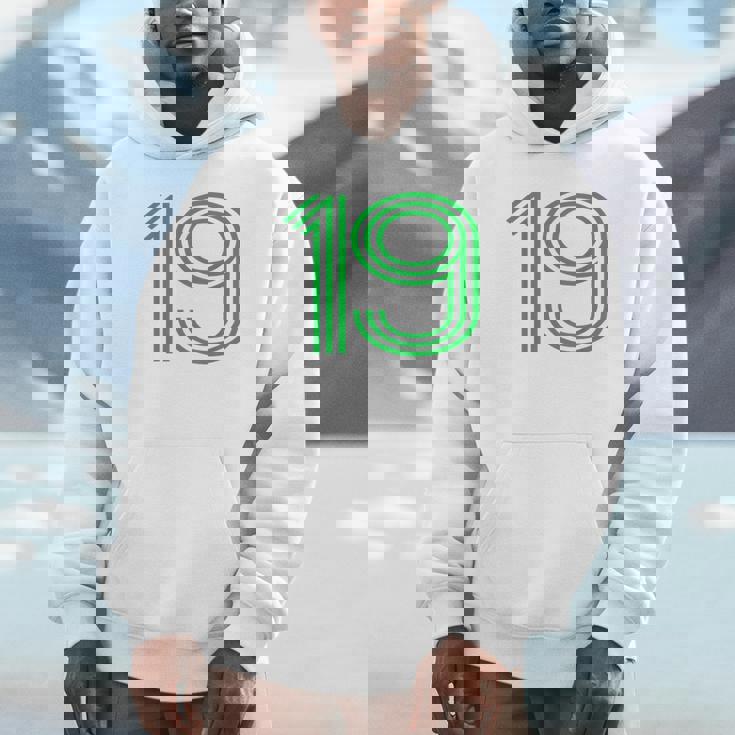 ナンバー19シャツ レトロユニフォーム ヨーロッパスタイル バックプリントジャージ パーカー