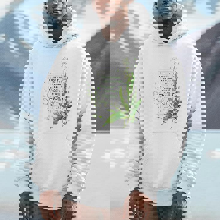 水彩 スズラン キリスト教の祈り パーカー