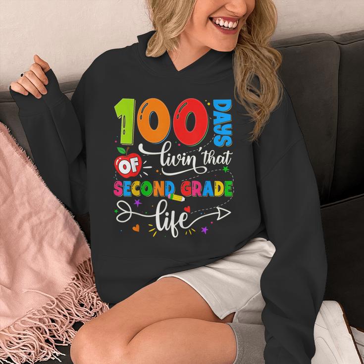 100 Days Of Living That 2nd Grade Life Boy Girl Teacher Unisex Hoodie, 2nd Grade Teacher Gifts, funny design 100 Days Of Living That 2nd Grade Life Boy Girl Teacher Unisex Hoodie, 2nd Grade Teacher Gifts, funny design