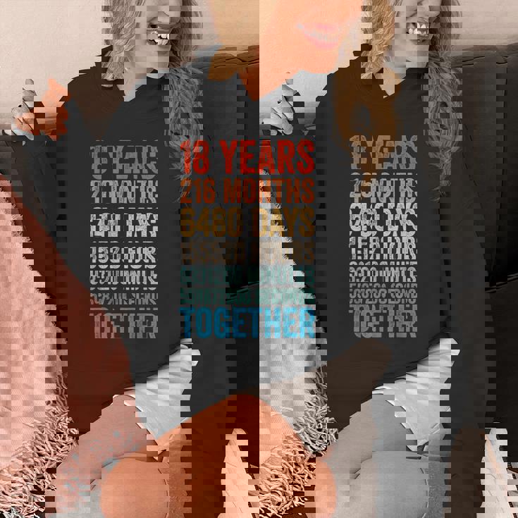 18年目の記念日 彼 彼女 カップル 18回目の結婚 パーカー