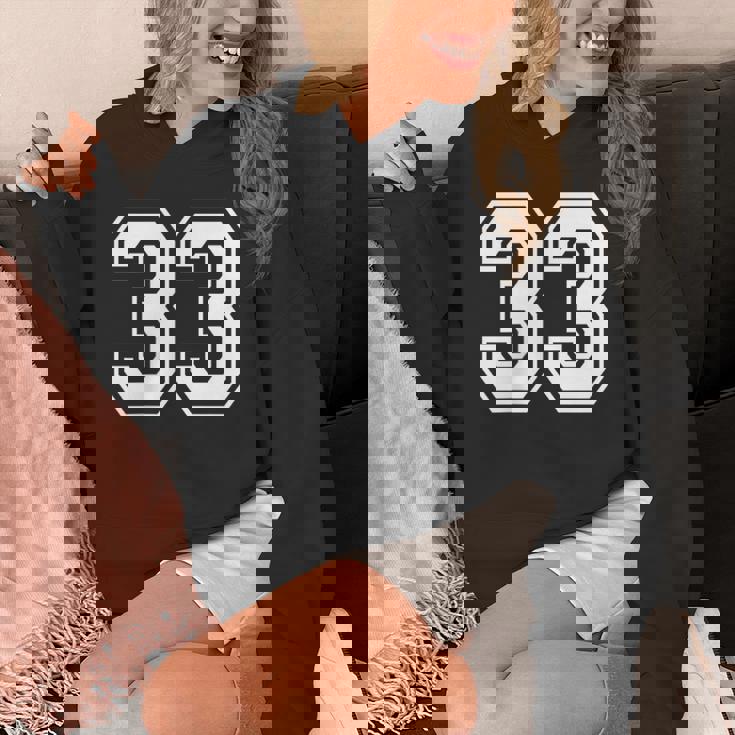 33番のスポーツスタイル。ホワイト。 パーカー