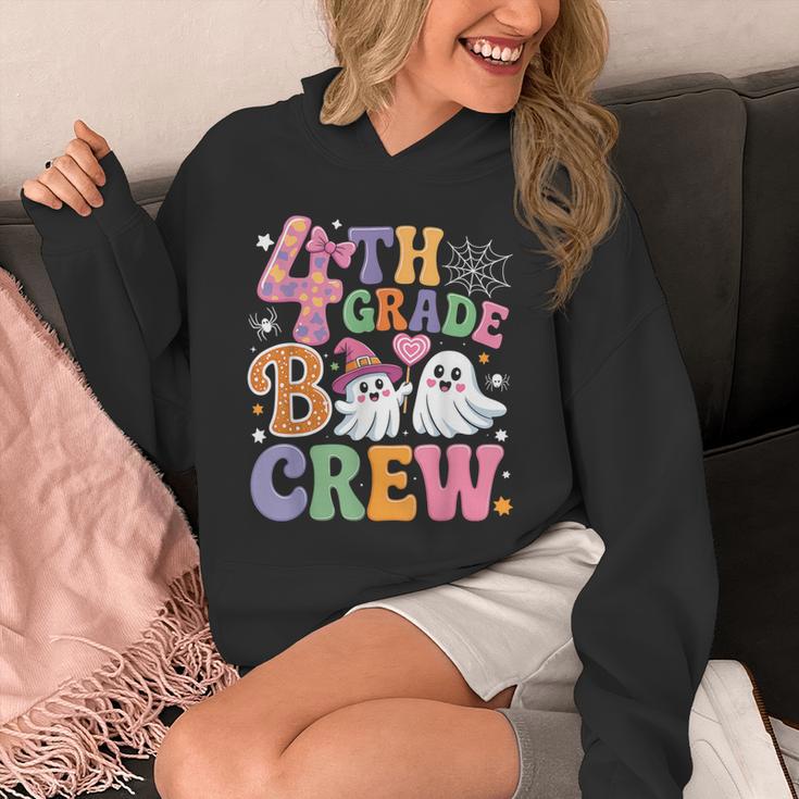 4th Grade Boo Crew Fourth Grade Teacher Kids Happy Halloween Unisex Hoodie, 4th Grade Teacher Gifts, funny design