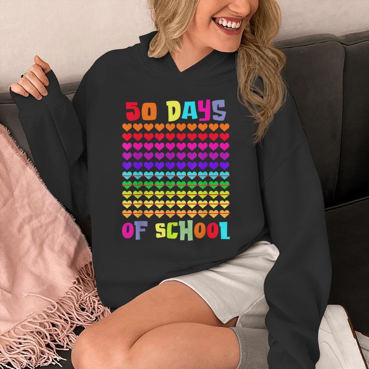 50 Days Of School Hearts Teacher Happy 50th Day Of School Unisex Hoodie, funny design 50 Days Of School Hearts Teacher Happy 50th Day Of School Unisex Hoodie, funny design