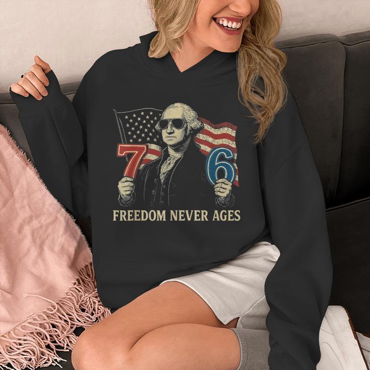 6-7 7-6 George Washington Freedom For Teachers Unisex Hoodie, funny design