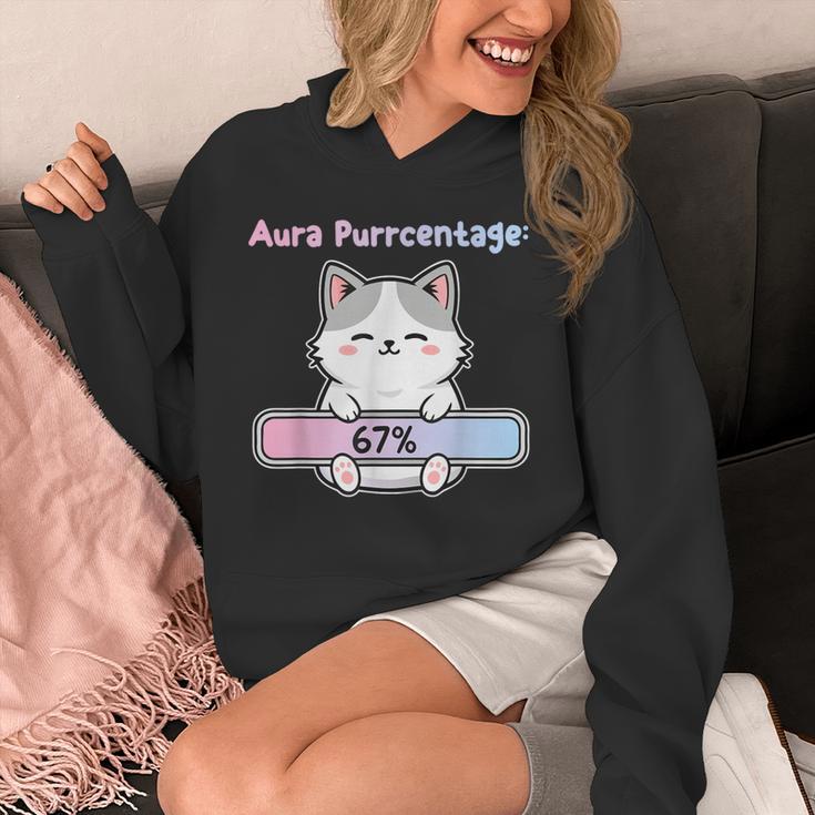 67 Cat Aura Energy At Six Seven Meme Gen Z Alpha Hoodie - Monsterry AU