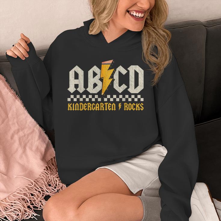 ABCD Kindergarten Rocks Pencil Lightning Students Teachers Unisex Hoodie, funny design
