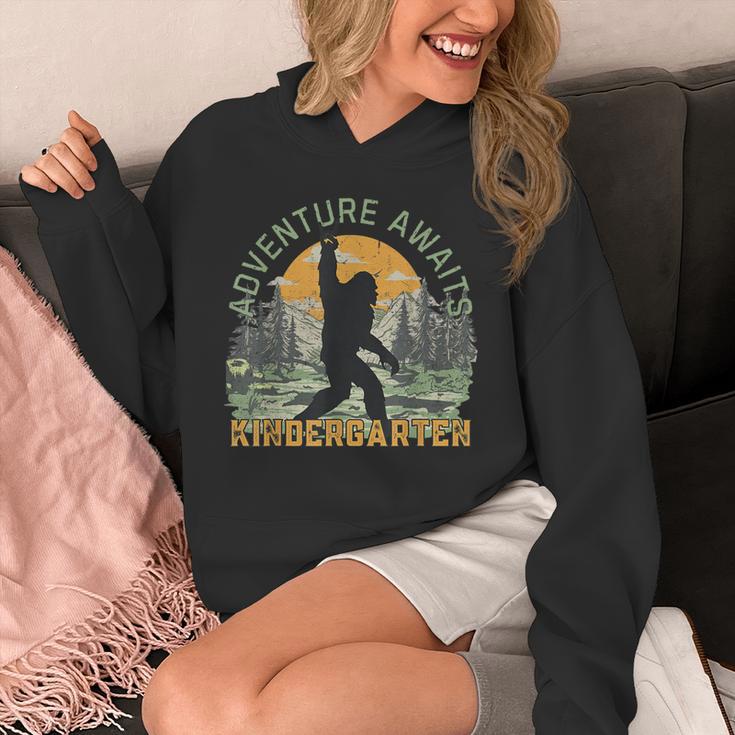 Adventure Awaits Bigfoot Teacher Kindergarten Back To School Unisex Hoodie, funny design Adventure Awaits Bigfoot Teacher Kindergarten Back To School Unisex Hoodie, funny design