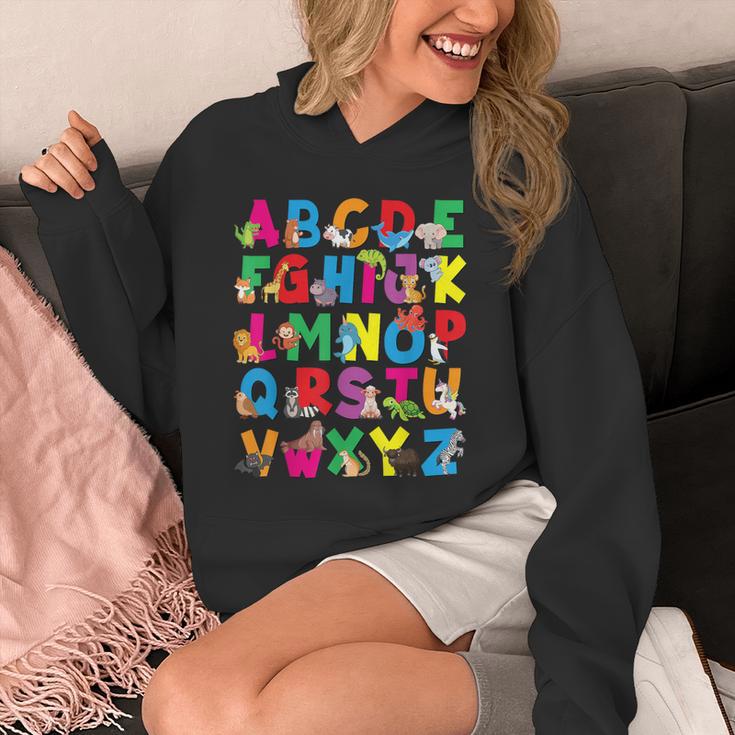 Alphabet Animals ABCs Zoo Kids Boys Girls Teacher Unisex Hoodie, funny design
