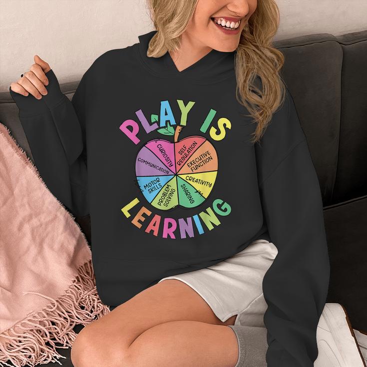Apple Retro Play Is Learning Kindergarten Teacher Daycare Unisex Hoodie, funny design Apple Retro Play Is Learning Kindergarten Teacher Daycare Unisex Hoodie, funny design