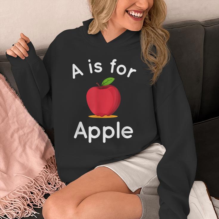 A Is For Apple Toddler Kindergarten Preschool Teacher Unisex Hoodie, funny design