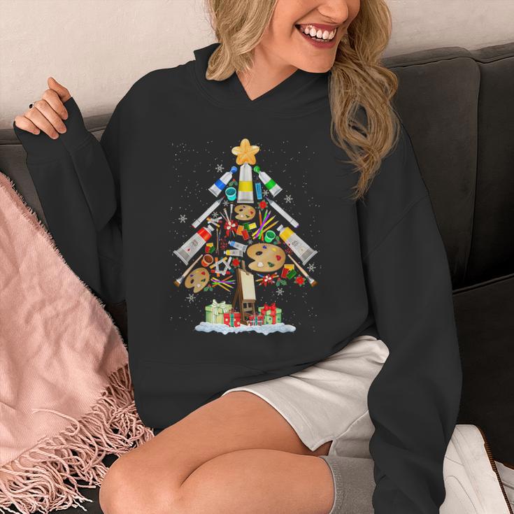 Art Christmas Tree Merry Christmas Artist Art Teacher Unisex Hoodie, funny design Art Christmas Tree Merry Christmas Artist Art Teacher Unisex Hoodie, funny design
