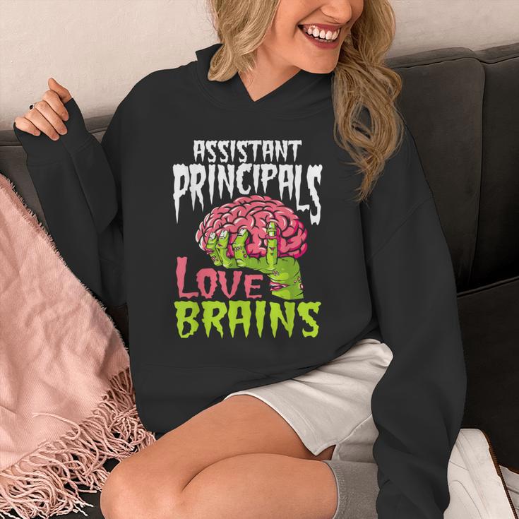 Assistant Principals Love Brains Zombie Teacher Halloween Unisex Hoodie, funny design