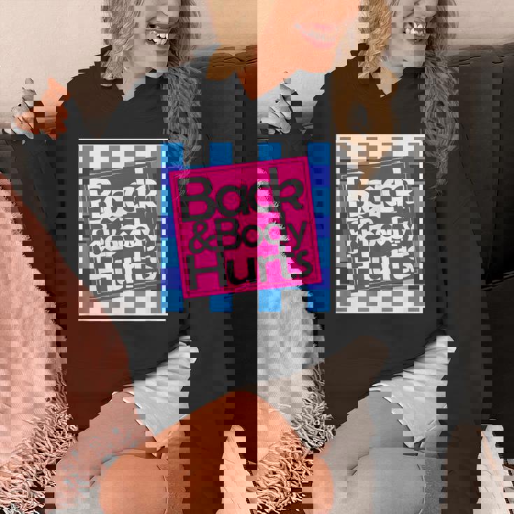 Back & Body Hurts シャツ 面白いギフト 背中とボディ パーカー