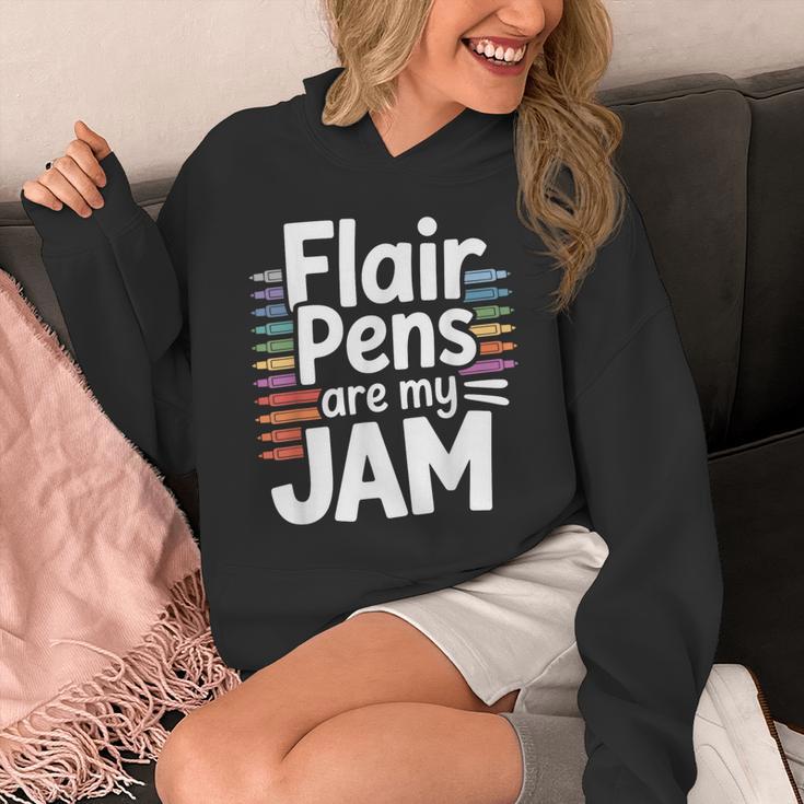 Back To School Teacher Flair Pens Are My Jam Unisex Hoodie, funny design
