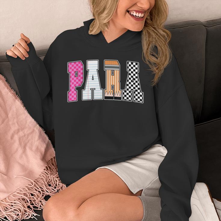 Back To School Teacher Para Preppy Checkered Para Life Unisex Hoodie, funny design Back To School Teacher Para Preppy Checkered Para Life Unisex Hoodie, funny design