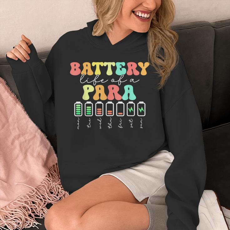 Battery Life Of A Para SPED Parapro Teacher Squad Unisex Hoodie, funny design