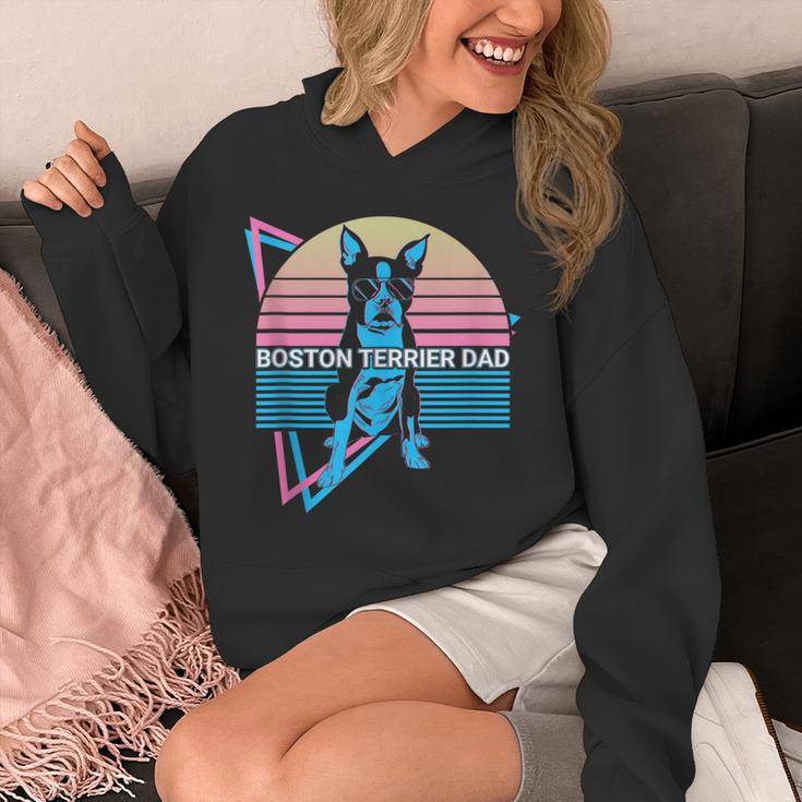 Boston Terrier Dad Retro Unisex Hoodie, Couple Gifts, Boston Terrier Dad Gifts, funny design