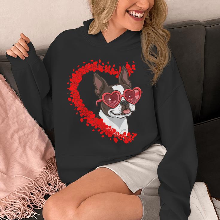 Boston Terrier Dog Mom Dad Valentine’s Day Pet Lover For Men Women Kids Unisex Hoodie, Couple Gifts, Mom Gifts, Boston Terrier Dad Gifts, Boston Terrier Mom Gifts, funny design
